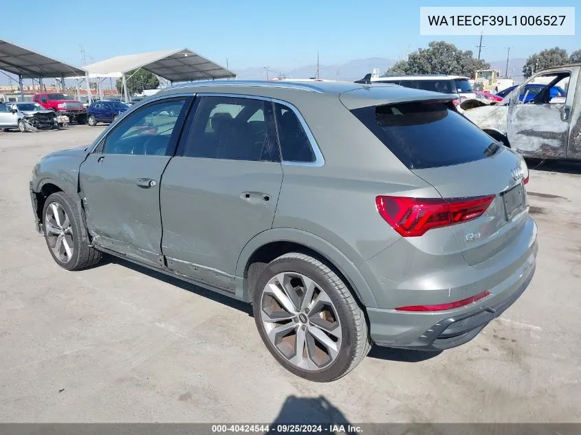 2020 Audi Q3 Premium Plus 45 Tfsi S Line Quattro Tiptronic VIN: WA1EECF39L1006527 Lot: 40424544