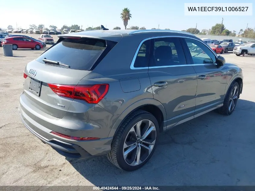 2020 Audi Q3 Premium Plus 45 Tfsi S Line Quattro Tiptronic VIN: WA1EECF39L1006527 Lot: 40424544