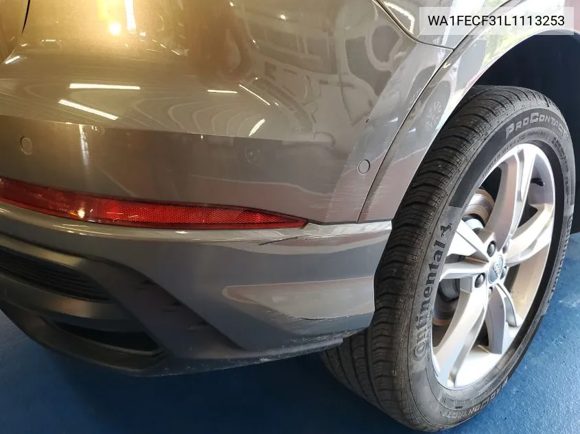 2020 Audi Q3 Prestige 45 Tfsi S Line Quattro Tiptronic VIN: WA1FECF31L1113253 Lot: 40443295