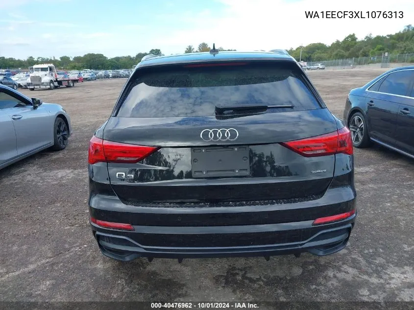 2020 Audi Q3 Premium Plus S-Line VIN: WA1EECF3XL1076313 Lot: 40476962