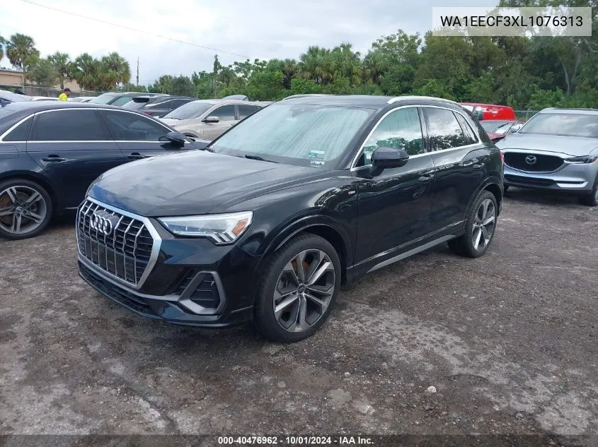 WA1EECF3XL1076313 2020 Audi Q3 Premium Plus S-Line