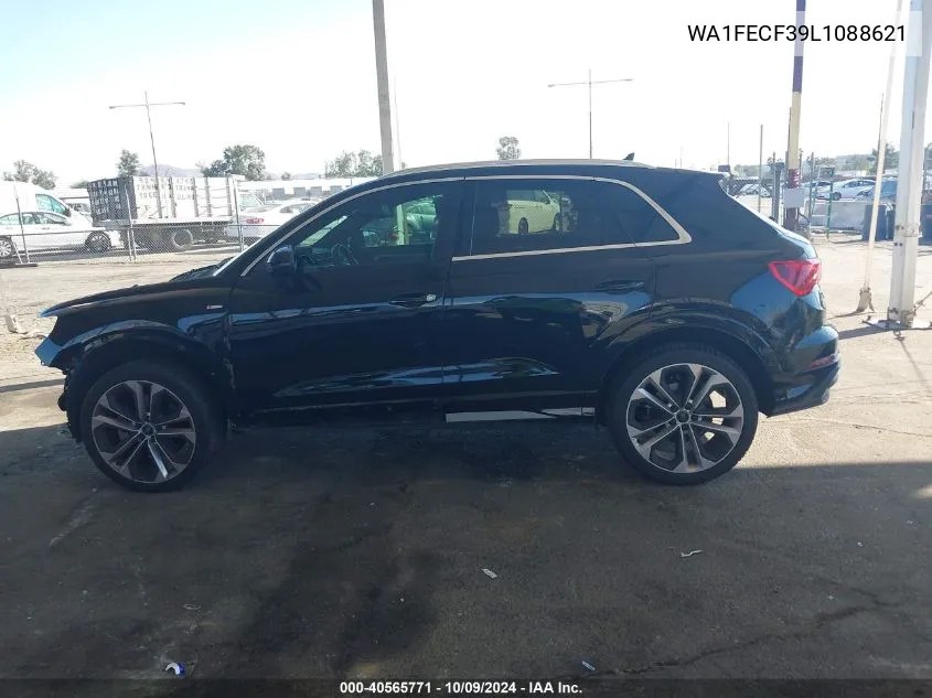 2020 Audi Q3 Prestige 45 Tfsi S Line Quattro Tiptronic VIN: WA1FECF39L1088621 Lot: 40565771