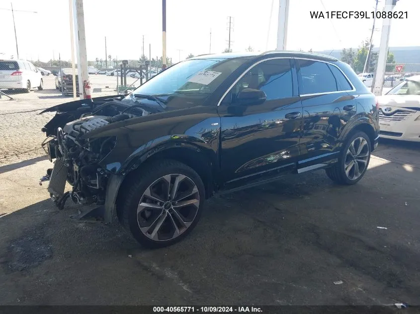 2020 Audi Q3 Prestige 45 Tfsi S Line Quattro Tiptronic VIN: WA1FECF39L1088621 Lot: 40565771