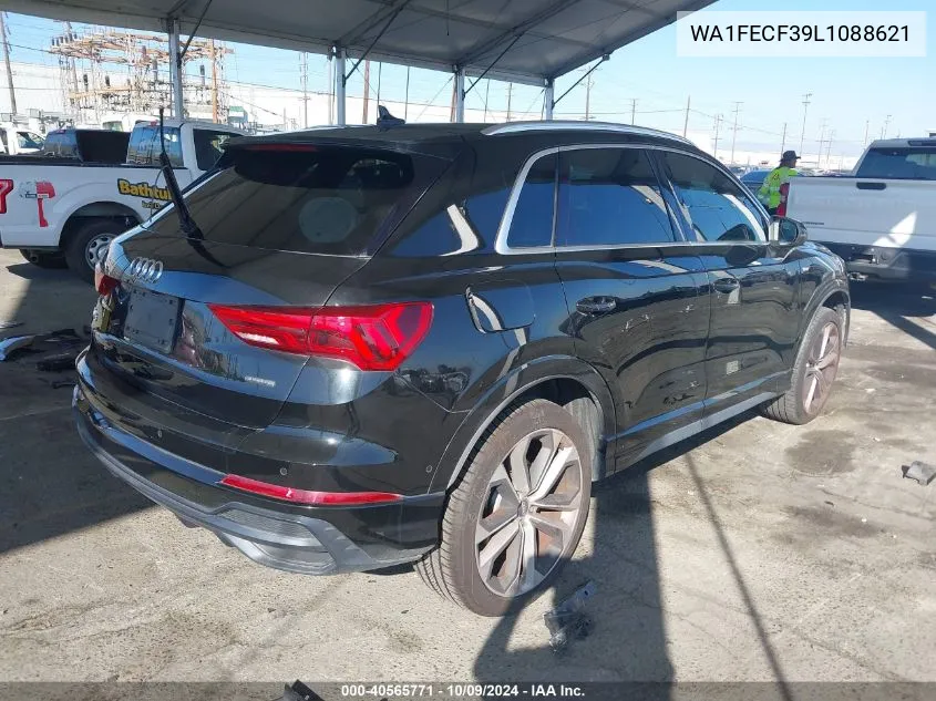 2020 Audi Q3 Prestige 45 Tfsi S Line Quattro Tiptronic VIN: WA1FECF39L1088621 Lot: 40565771