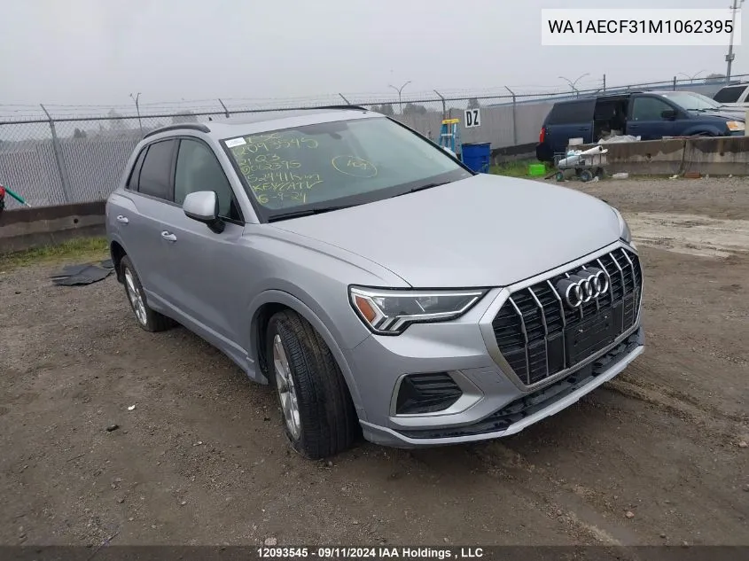 WA1AECF31M1062395 2021 Audi Q3 Komfort 45