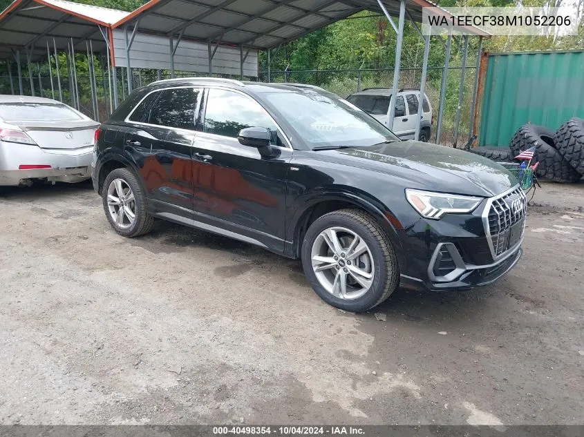 2021 Audi Q3 Premium Plus 45 Tfsi S Line Quattro Tiptronic VIN: WA1EECF38M1052206 Lot: 40498354