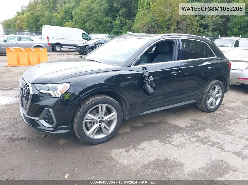 2021 Audi Q3 Premium Plus 45 Tfsi S Line Quattro Tiptronic VIN: WA1EECF38M1052206 Lot: 40498354