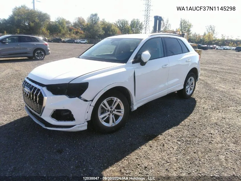 WA1AUCF37N1145298 2022 Audi Q3 Premium 40