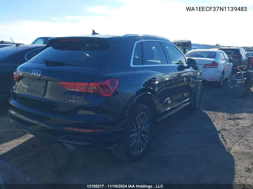 WA1EECF37N1139483 2022 Audi Q3