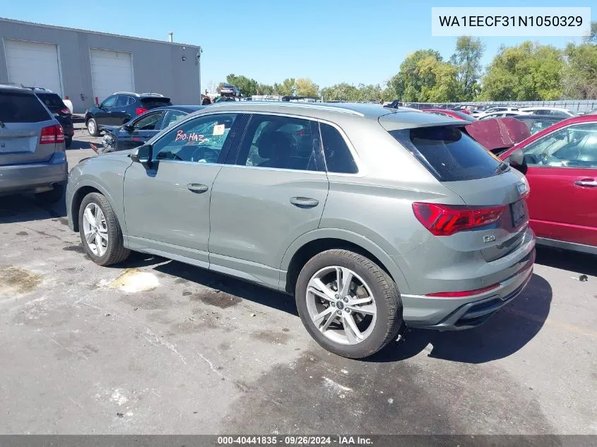 2022 Audi Q3 Premium Plus S Line 45 VIN: WA1EECF31N1050329 Lot: 40441835