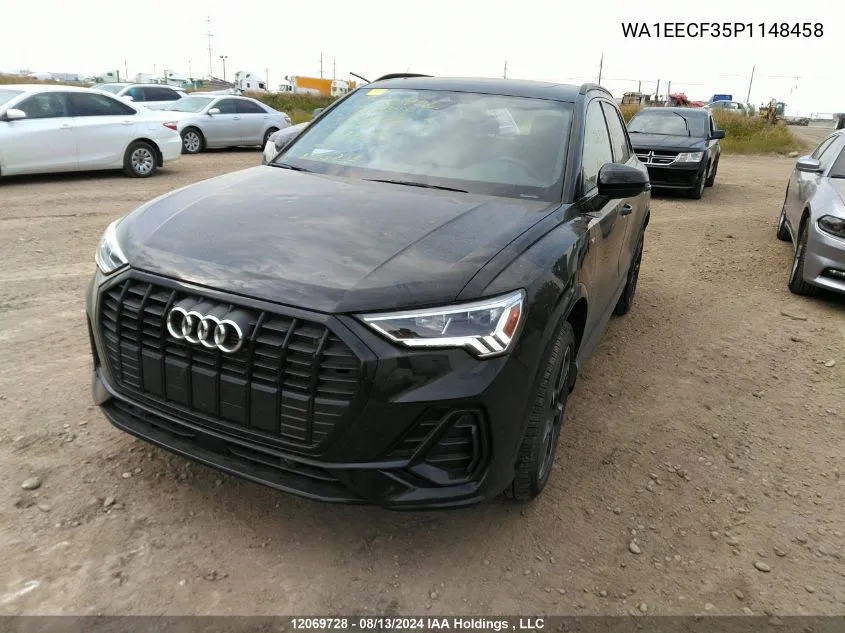 2023 Audi Q3 VIN: WA1EECF35P1148458 Lot: 12069728