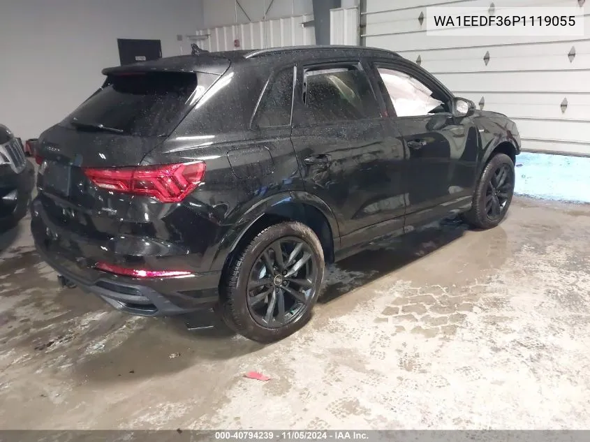 2023 Audi Q3 Premium Plus 45 Tfsi S Line Quattro Tiptronic VIN: WA1EEDF36P1119055 Lot: 40794239