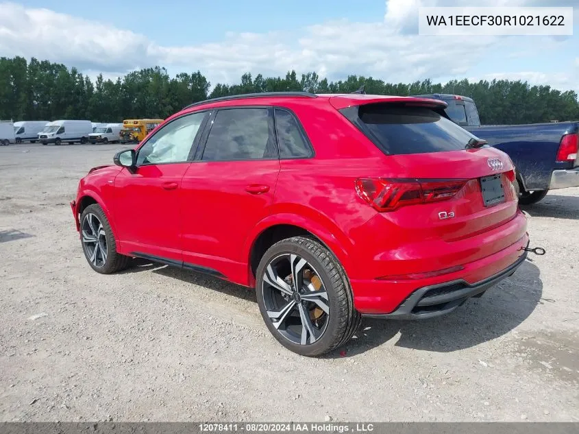 WA1EECF30R1021622 2024 Audi Q3 Premium Plus S Line 45