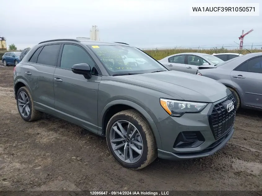 2024 Audi Q3 VIN: WA1AUCF39R1050571 Lot: 12095647