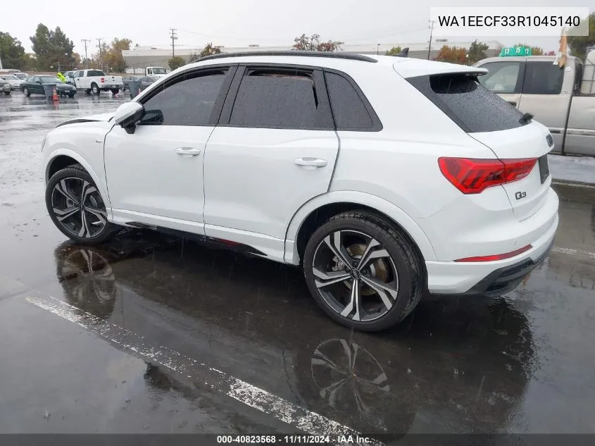 2024 Audi Q3 Premium Plus 45 Tfsi S Line Quattro Tiptronic VIN: WA1EECF33R1045140 Lot: 40823568