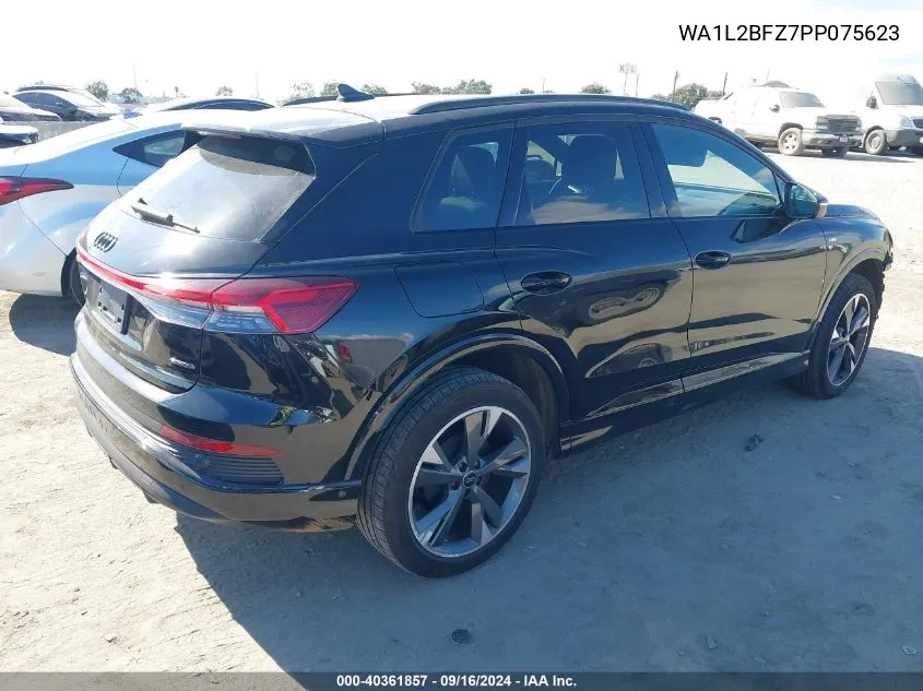 2023 Audi Q4 E-Tron Premium Plus 50 Quattro VIN: WA1L2BFZ7PP075623 Lot: 40361857