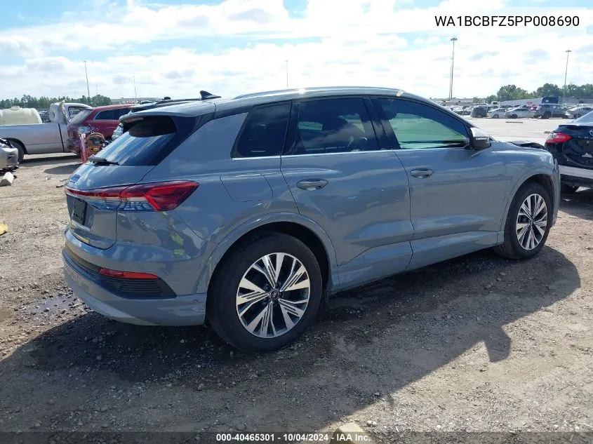 2023 Audi Q4 E-Tron Premium Plus 40 Rwd VIN: WA1BCBFZ5PP008690 Lot: 40465301