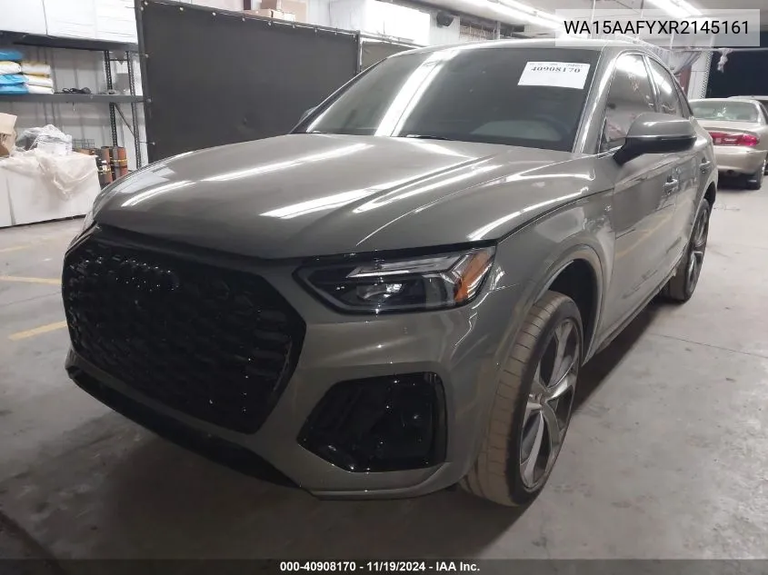 2024 Audi Q5 Sportback Premium Plus 45 Tfsi S Line Quattro S Tronic VIN: WA15AAFYXR2145161 Lot: 40908170