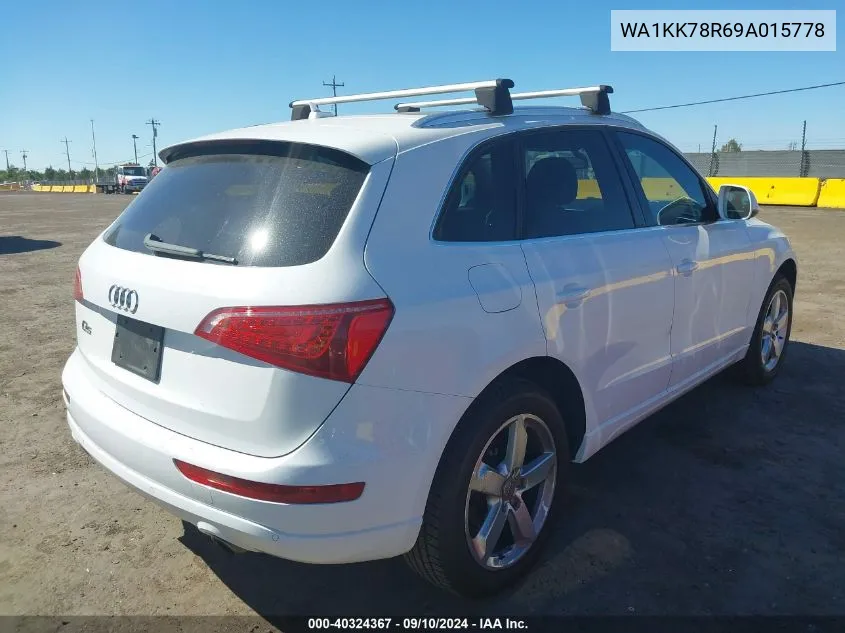 2009 Audi Q5 3.2 Premium VIN: WA1KK78R69A015778 Lot: 40324367