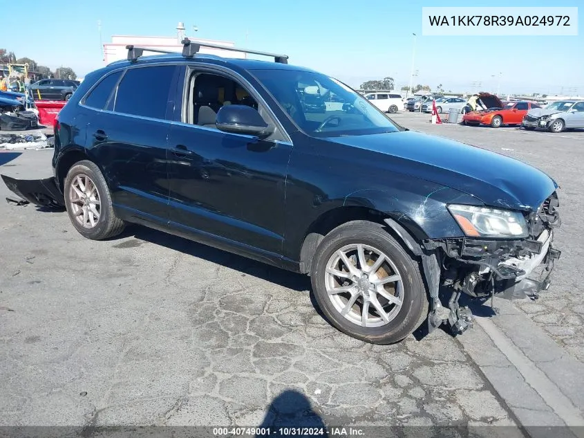 2009 Audi Q5 3.2 Premium VIN: WA1KK78R39A024972 Lot: 40749001