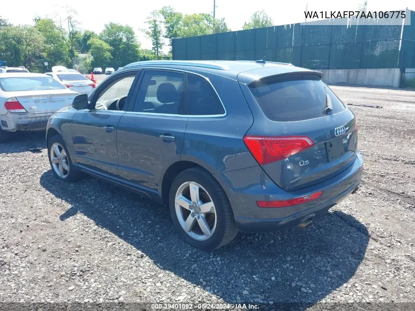 2010 Audi Q5 3.2 Premium VIN: WA1LKAFP7AA106775 Lot: 39401092