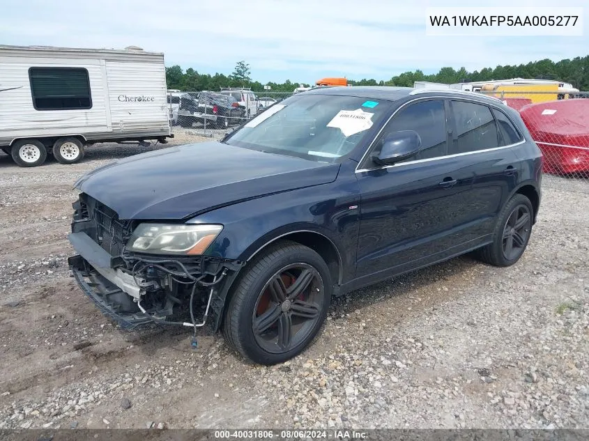 2010 Audi Q5 3.2 Premium VIN: WA1WKAFP5AA005277 Lot: 40031806