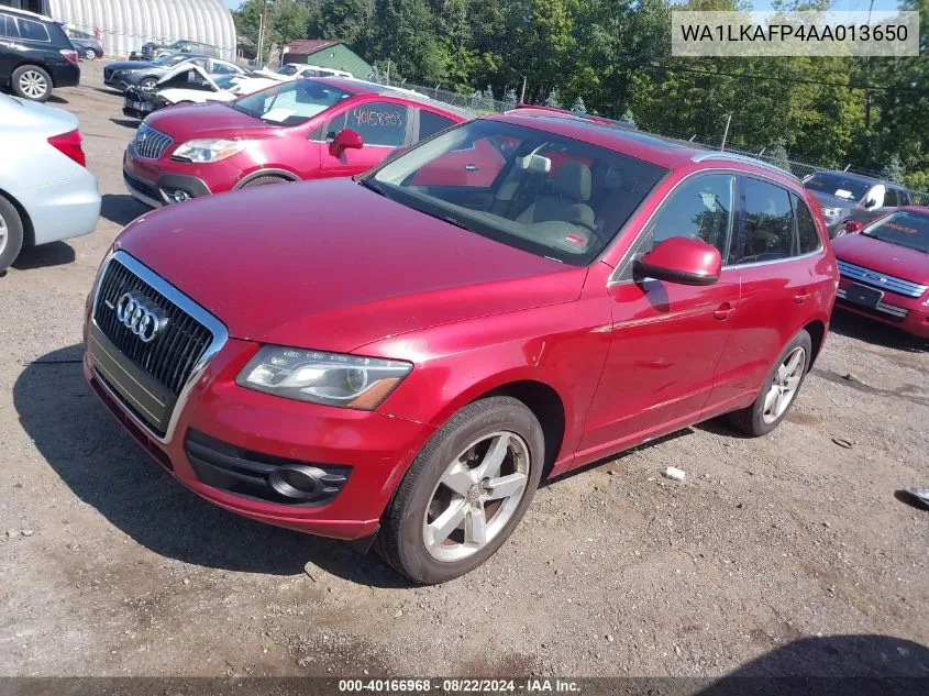 2010 Audi Q5 3.2 Premium VIN: WA1LKAFP4AA013650 Lot: 40166968