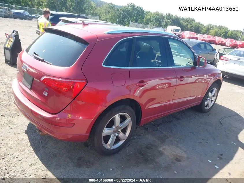 2010 Audi Q5 3.2 Premium VIN: WA1LKAFP4AA013650 Lot: 40166968