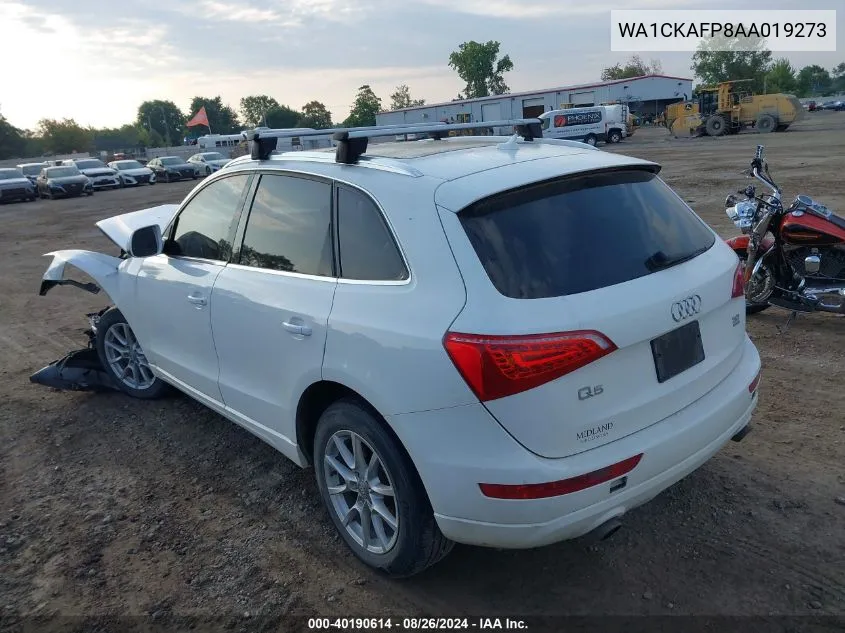 2010 Audi Q5 3.2 Premium VIN: WA1CKAFP8AA019273 Lot: 40190614