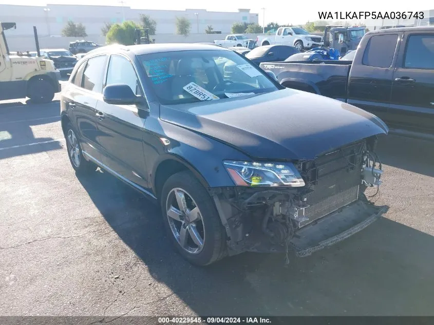 WA1LKAFP5AA036743 2010 Audi Q5 Premium Plus