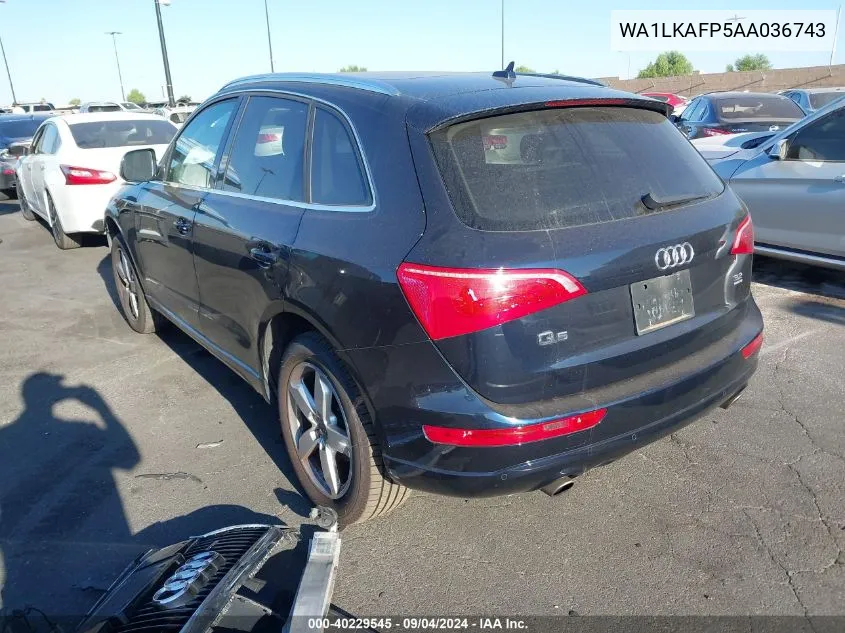 2010 Audi Q5 Premium Plus VIN: WA1LKAFP5AA036743 Lot: 40229545