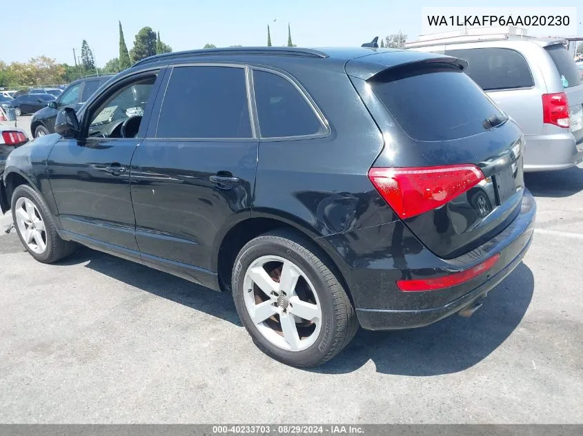 2010 Audi Q5 3.2 Premium VIN: WA1LKAFP6AA020230 Lot: 40233703