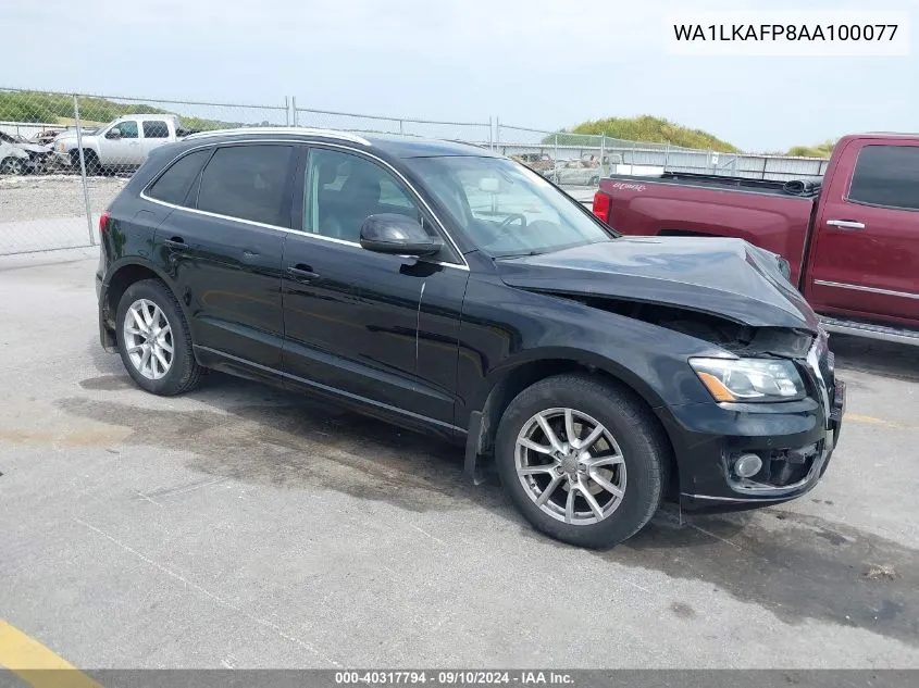 2010 Audi Q5 3.2 Premium VIN: WA1LKAFP8AA100077 Lot: 40317794