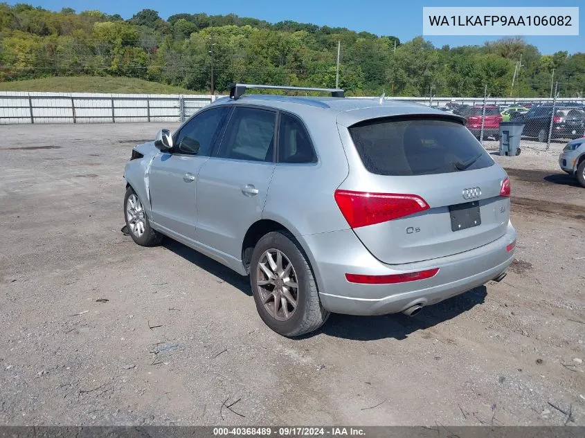 2010 Audi Q5 3.2 Premium VIN: WA1LKAFP9AA106082 Lot: 40368489