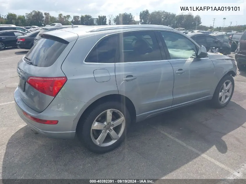 2010 Audi Q5 3.2 Premium VIN: WA1LKAFP1AA019101 Lot: 40392391