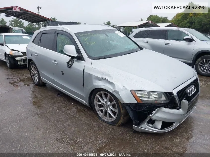 2010 Audi Q5 3.2 Premium VIN: WA1CKAFP0AA092895 Lot: 40445576