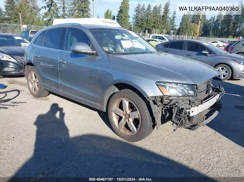 2010 Audi Q5 Premium Plus VIN: WA1LKAFP9AA040360 Lot: 40467197