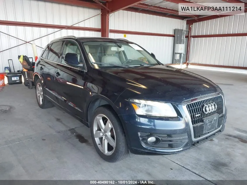 WA1LKAFP3AA111214 2010 Audi Q5 3.2 Premium