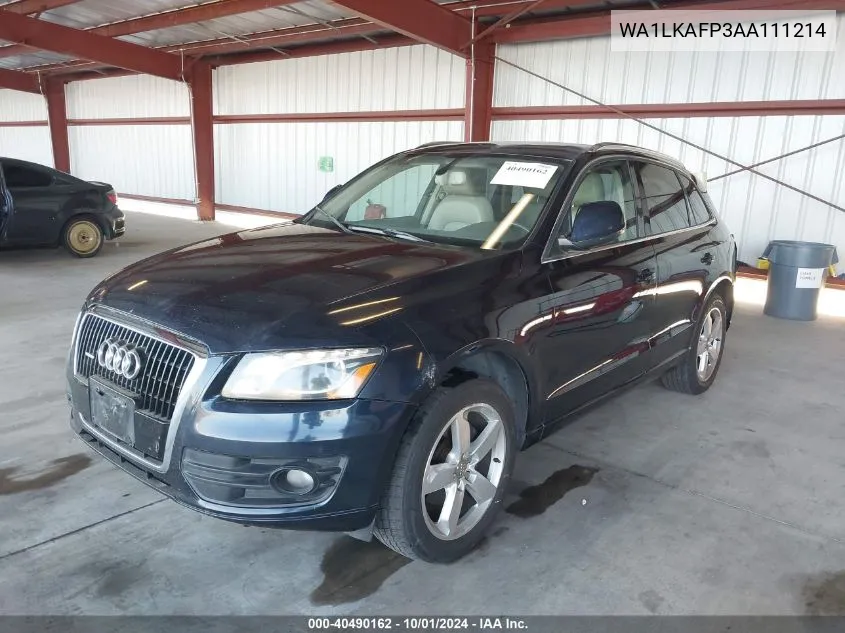 2010 Audi Q5 3.2 Premium VIN: WA1LKAFP3AA111214 Lot: 40490162