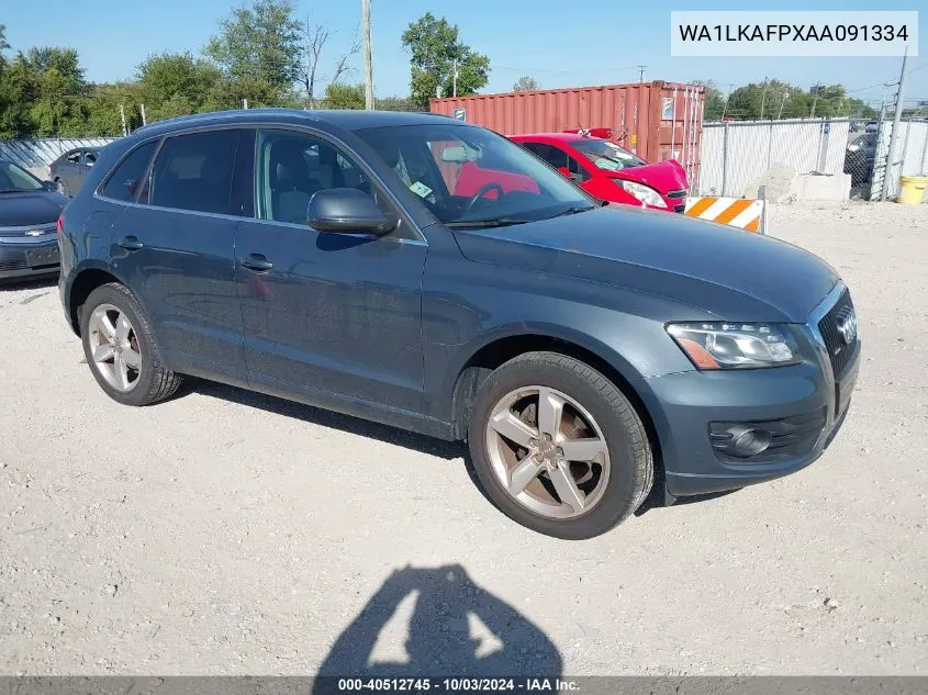 2010 Audi Q5 3.2 Premium VIN: WA1LKAFPXAA091334 Lot: 40512745