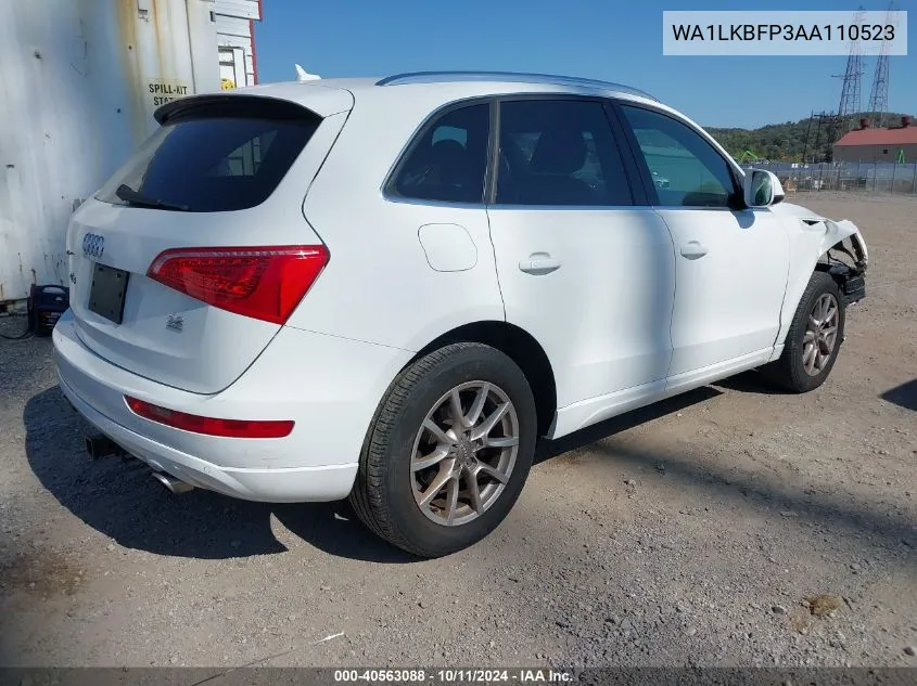 2010 Audi Q5 3.2 Premium VIN: WA1LKBFP3AA110523 Lot: 40563088