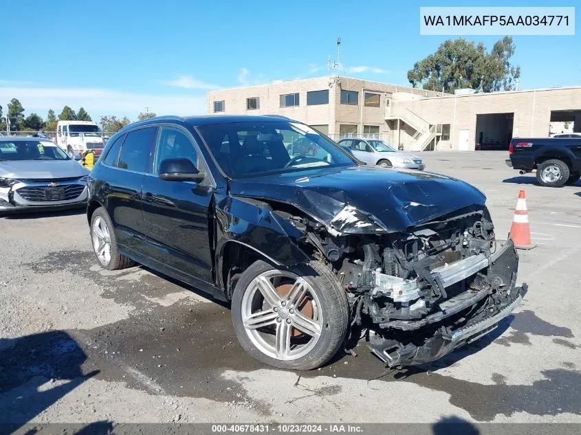 2010 Audi Q5 3.2 Premium VIN: WA1MKAFP5AA034771 Lot: 40678431