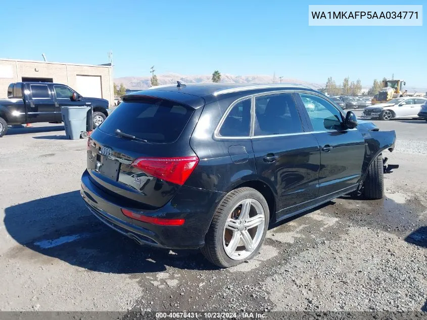 2010 Audi Q5 3.2 Premium VIN: WA1MKAFP5AA034771 Lot: 40678431