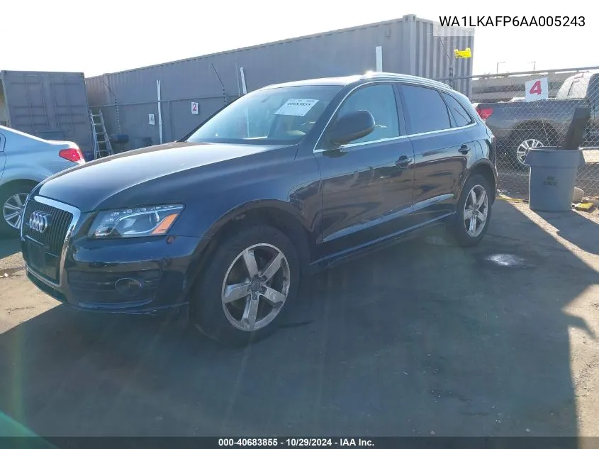 2010 Audi Q5 3.2 Premium VIN: WA1LKAFP6AA005243 Lot: 40683855