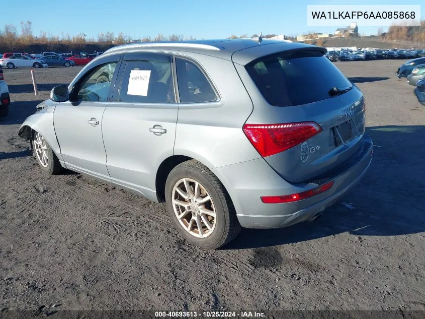 2010 Audi Q5 3.2 Premium VIN: WA1LKAFP6AA085868 Lot: 40693613