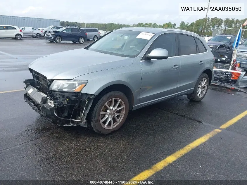 2010 Audi Q5 3.2 Premium VIN: WA1LKAFP2AA035050 Lot: 40748445