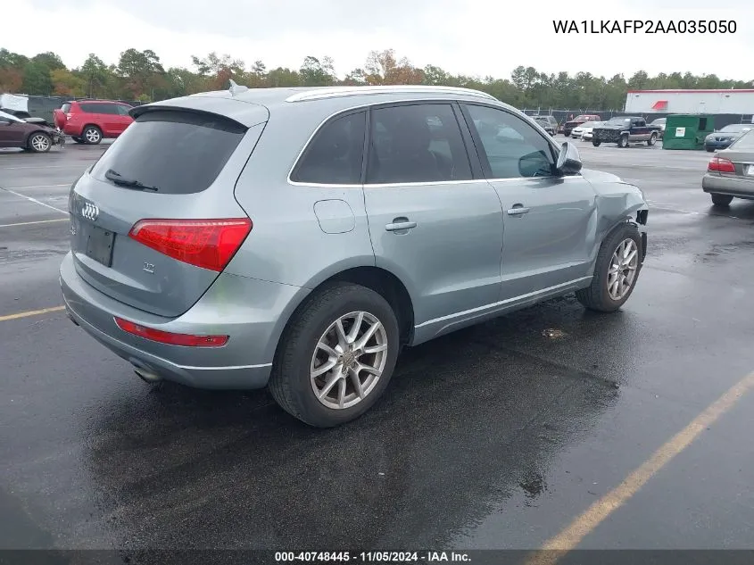 2010 Audi Q5 3.2 Premium VIN: WA1LKAFP2AA035050 Lot: 40748445