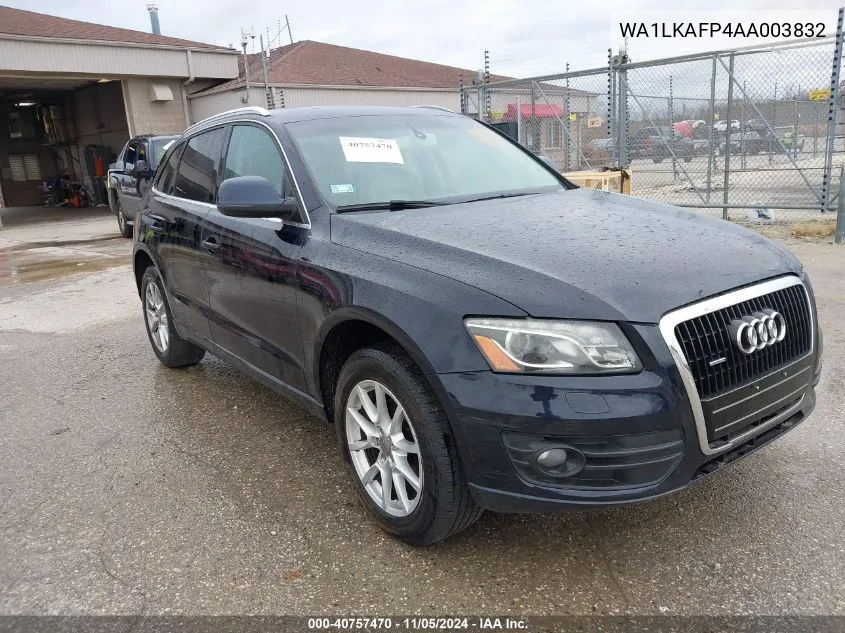 2010 Audi Q5 3.2 Premium VIN: WA1LKAFP4AA003832 Lot: 40757470