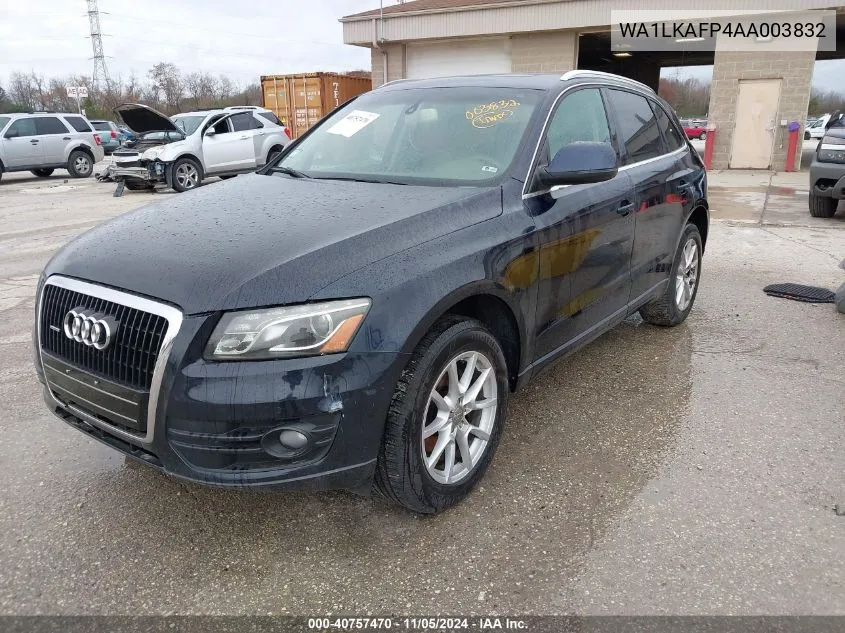 2010 Audi Q5 3.2 Premium VIN: WA1LKAFP4AA003832 Lot: 40757470