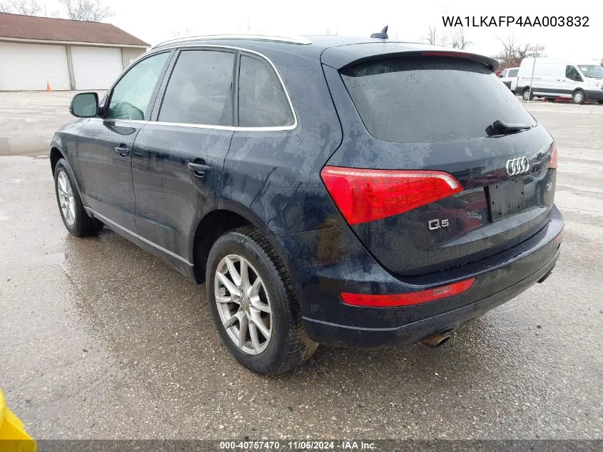 2010 Audi Q5 3.2 Premium VIN: WA1LKAFP4AA003832 Lot: 40757470